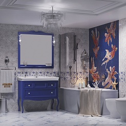 Opadiris Зеркало для ванной Валери 105 сапфир – фотография-3